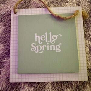 Hello Spring Tiny Decorative Sign